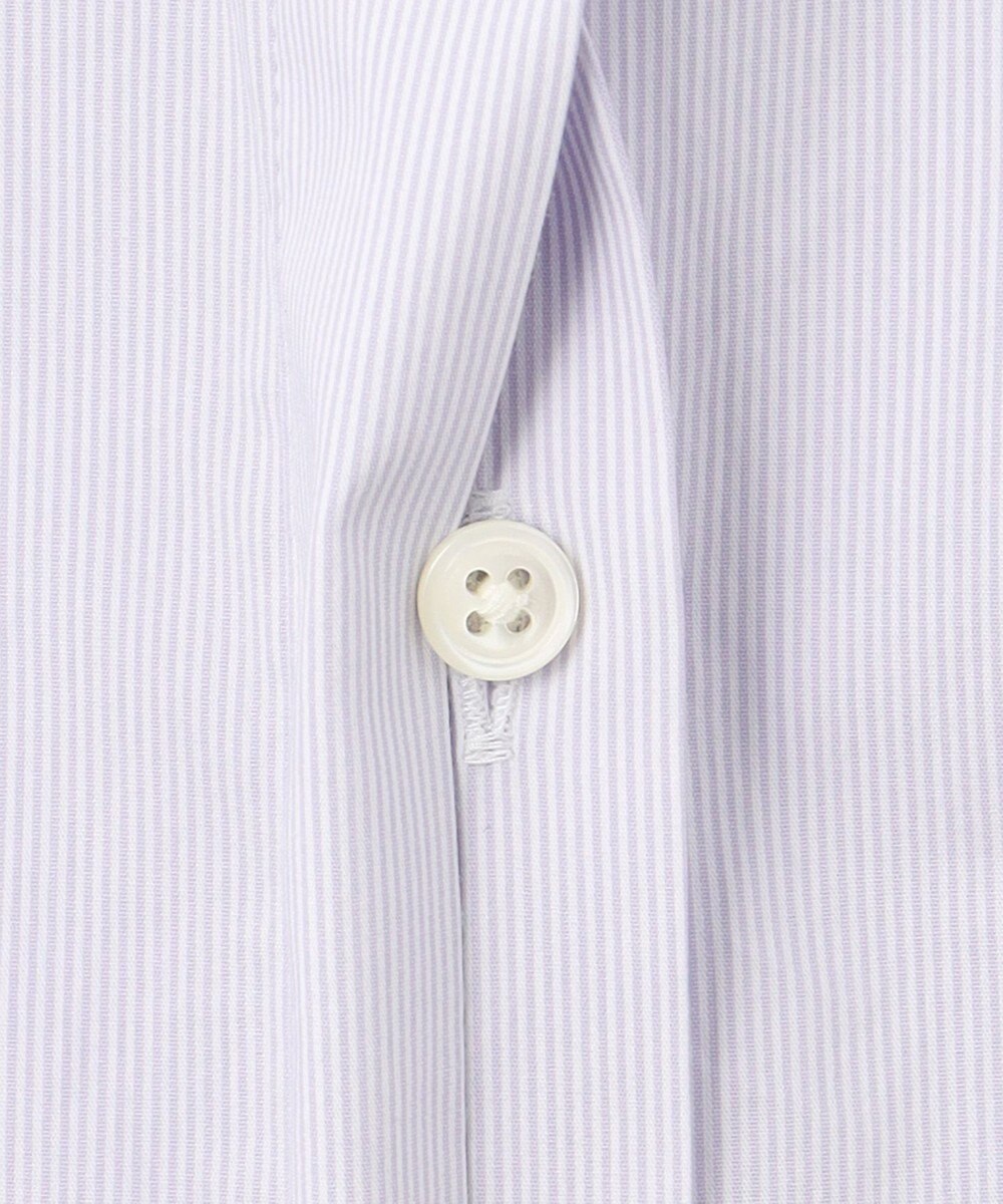 J.PRESS LADIES L 【洗える】 BEZ VEGA フリル ストライプ ブラウス 