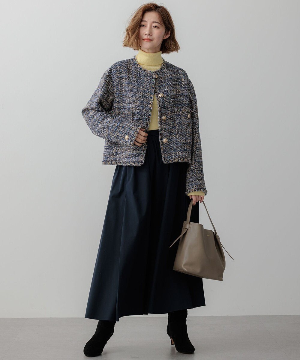 23区 【滝沢眞規子さん着用】GIOLICA ボタン ツイード ジャケット 