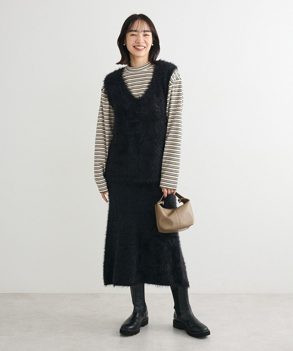 Green Parks なめらかタッチマルチボーダープルオーバー 