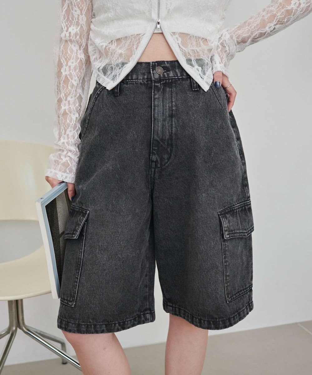 WEGO ヴィンテージウォッシュカーゴハーフパンツ 