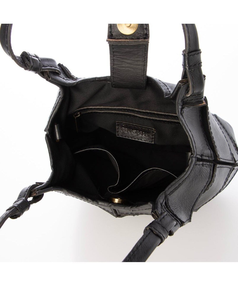 UNBILLION ピークスピーク PEAKS PEAK / 牛革パッチワーク2wayトートS 