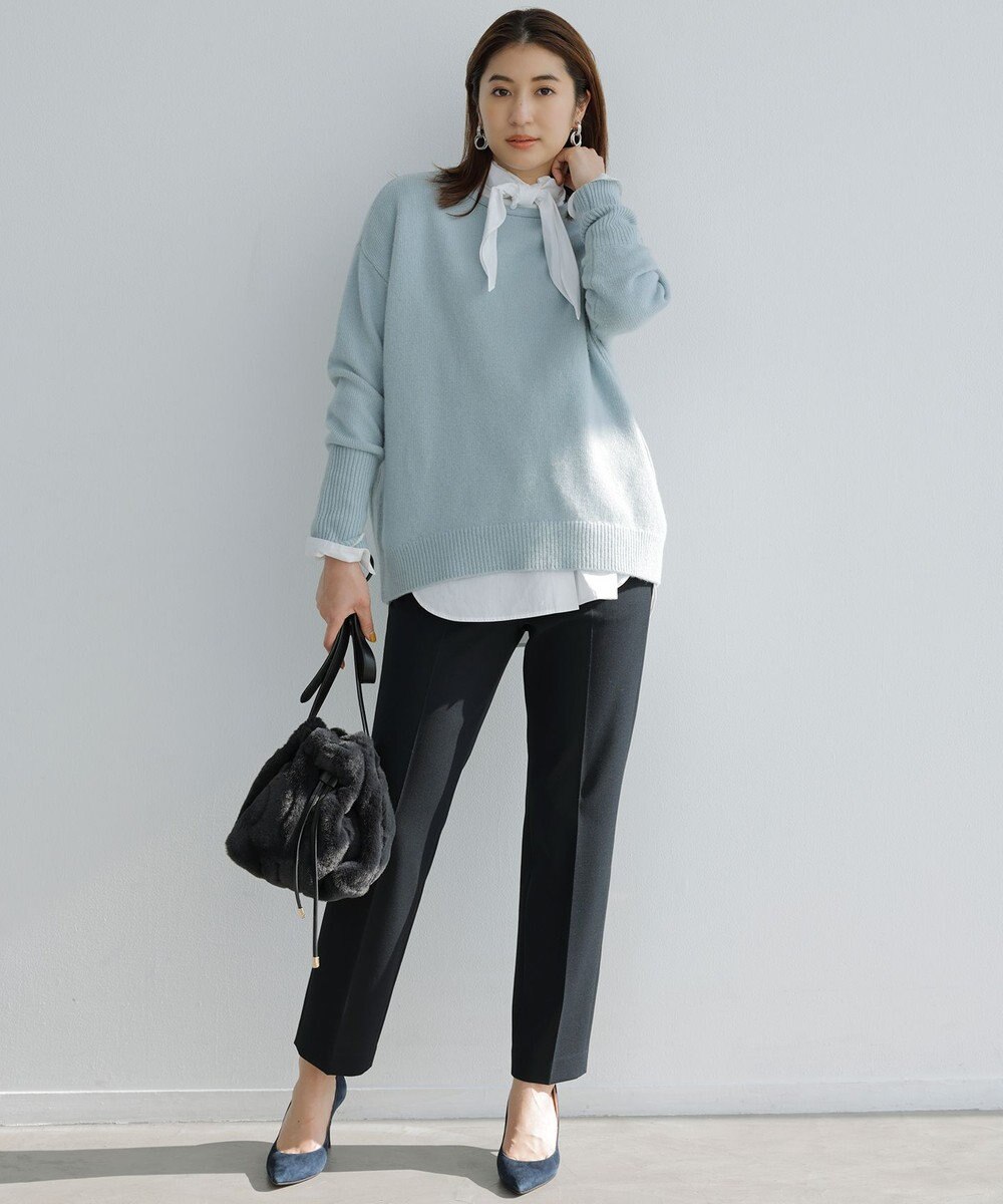 23区 【CLASSY.12月号掲載】TRストレッチギャバ テーパード パンツ 