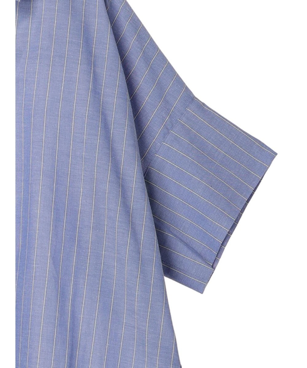 Green Parks 綿麻混スキッパーシャツ 