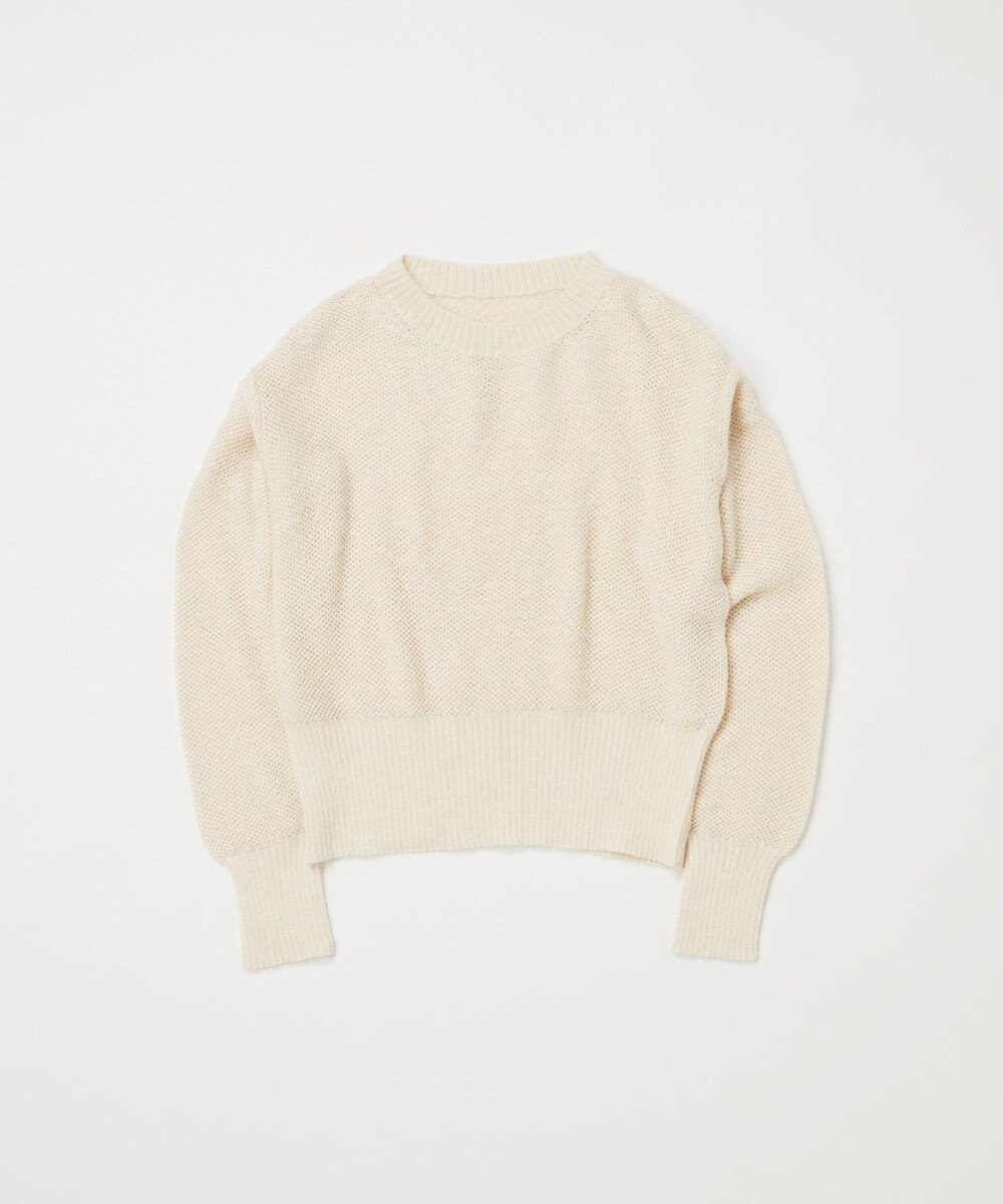 TOQUE 〈大草直子さんアドバイザー〉ベビーアルパカ×シルクハニカムニットトップス 