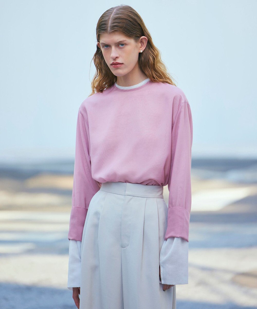 NAVE 【ReNAVE・洗える】シアーボイル ブラウス 