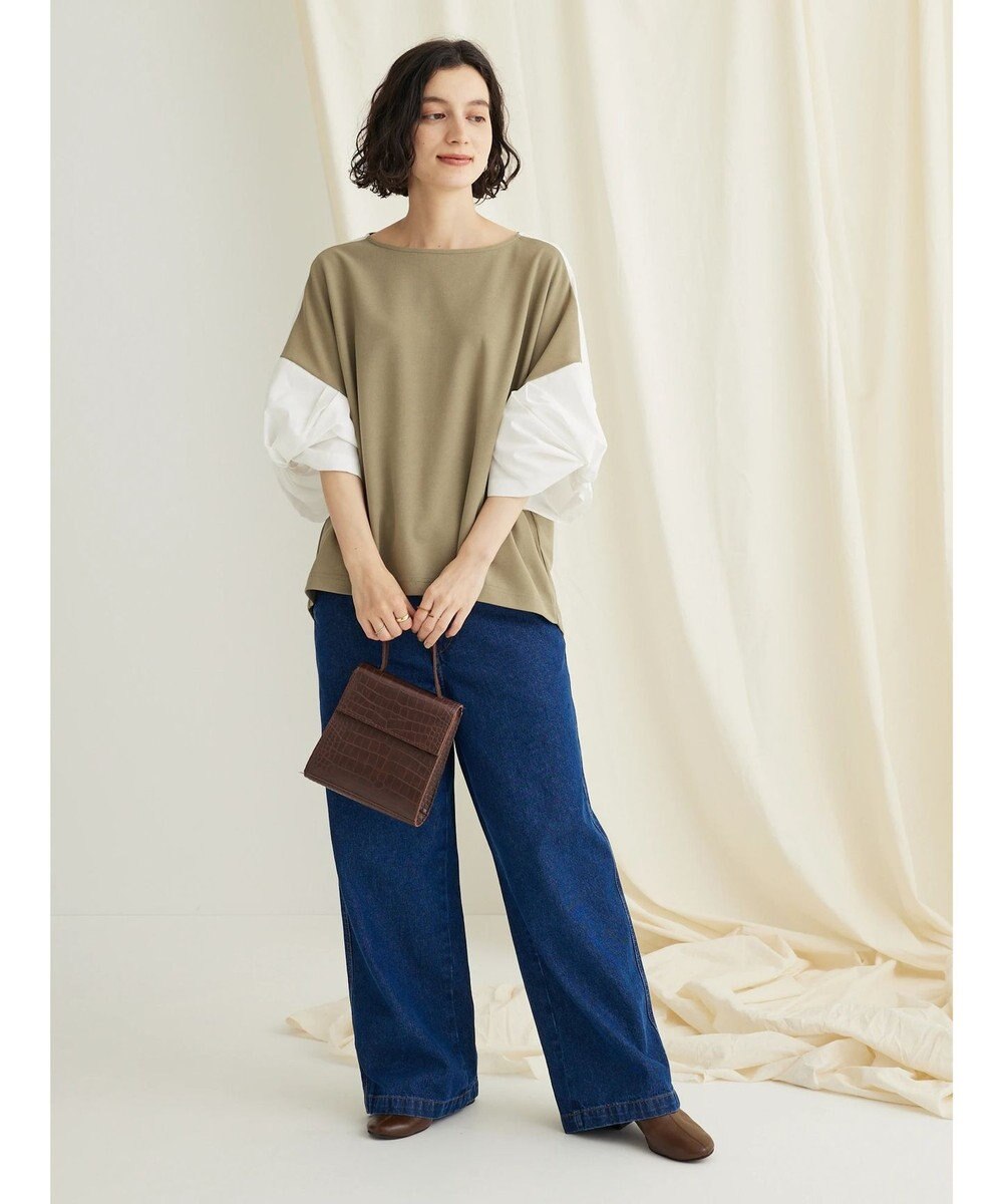 CRAFT STANDARD BOUTIQUE 袖ねじり切り替えプルオーバー 