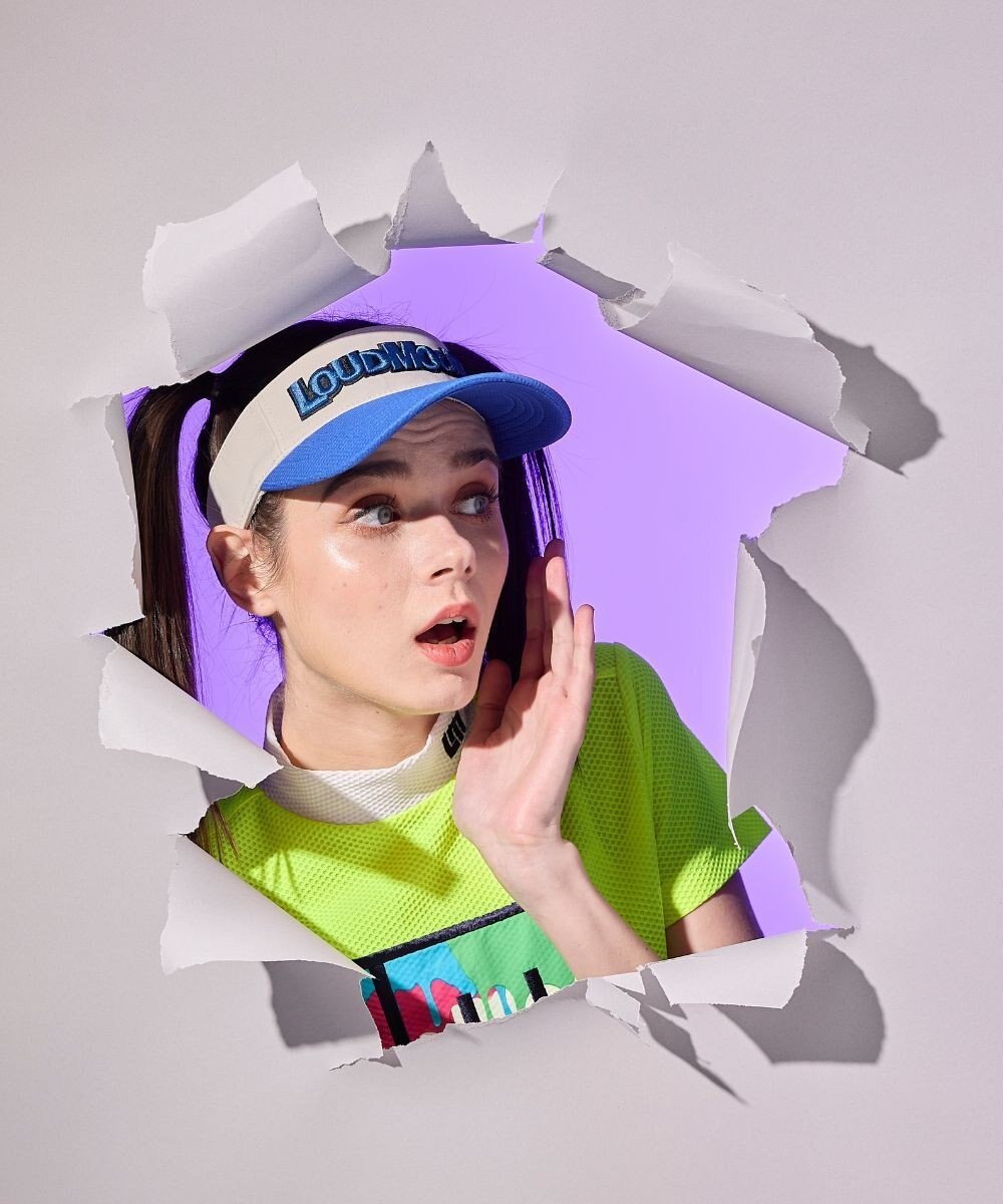 FILA GOLF／marie claire 【LOUDMOUTH】異素材サンバイザー 