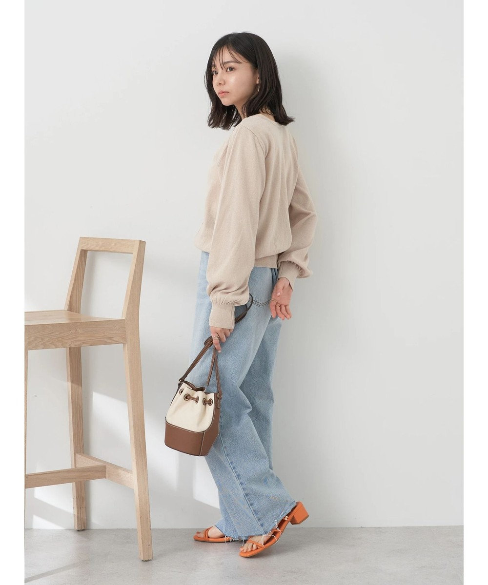 earth music&ecology 前後２ＷＡＹちびパールボタンカーディガン 