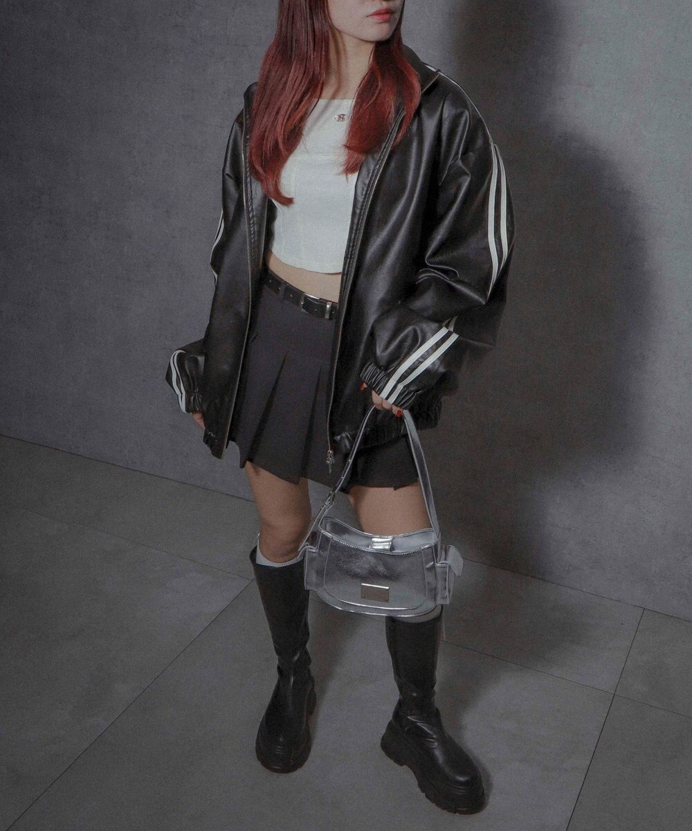 WEGO プレートデザインハトメバッグ 