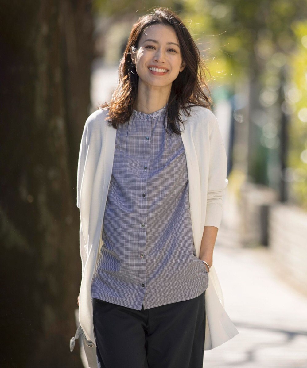 J.PRESS LADIES L 【洗える】COTTON MODAL Vネック カーディガン 