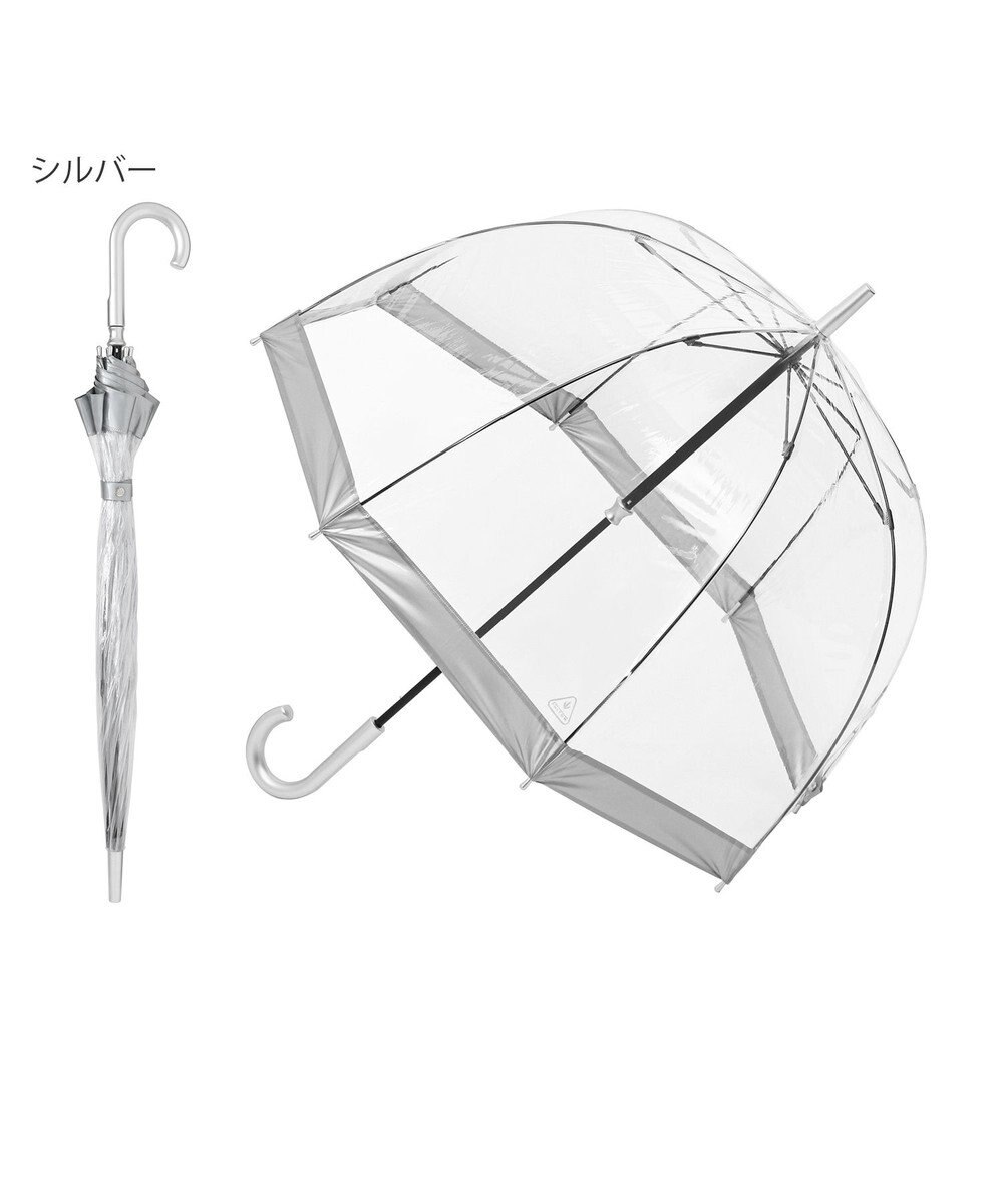 MOONBAT 【雑誌掲載／non・no】フルトン (FULTON) Birdcage ワンポイントロゴ 長傘 透明傘 