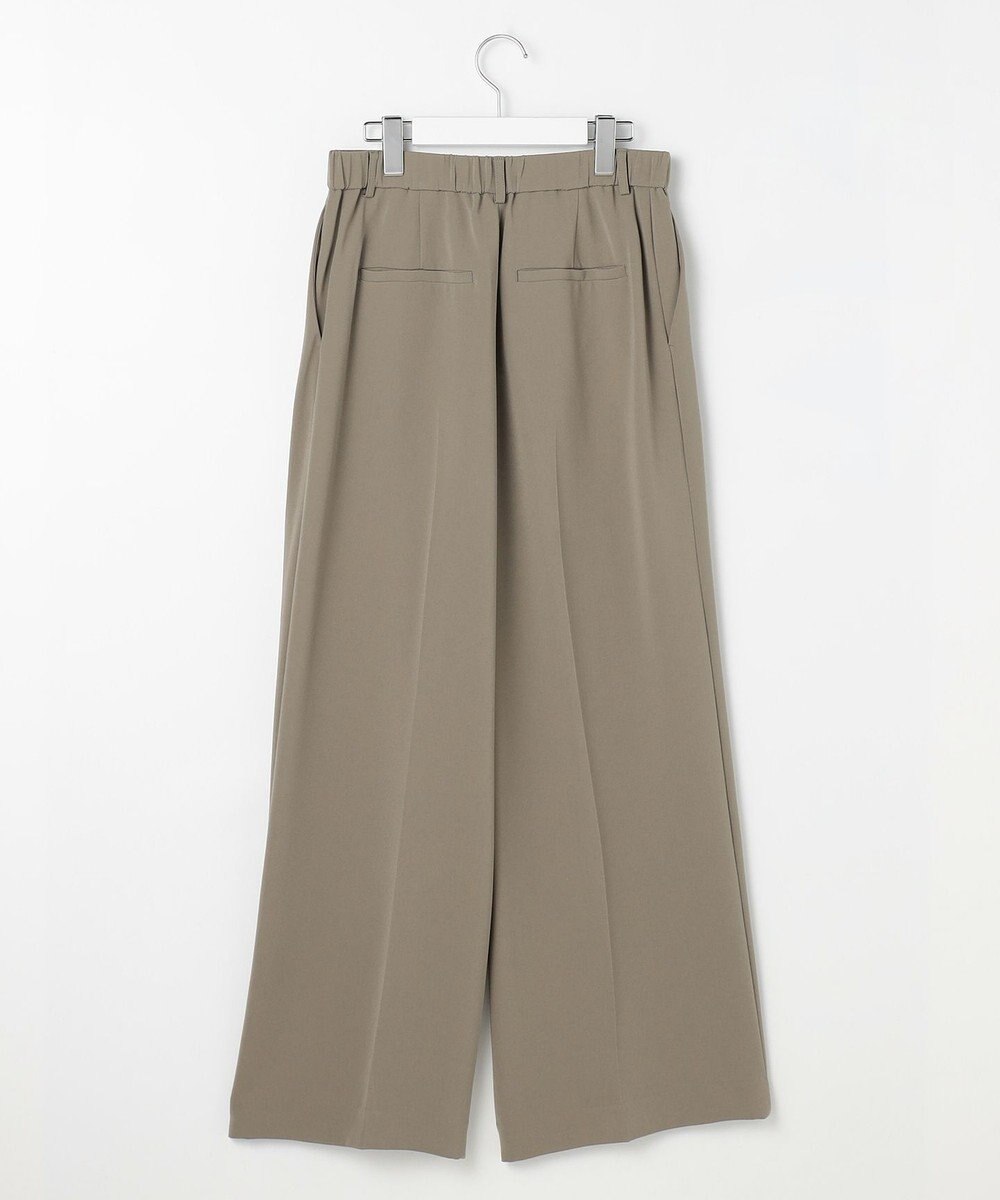 自由区 L 【19号サイズまで展開・カタログ掲載】トリアセダブルクロスワイドストレート パンツ 