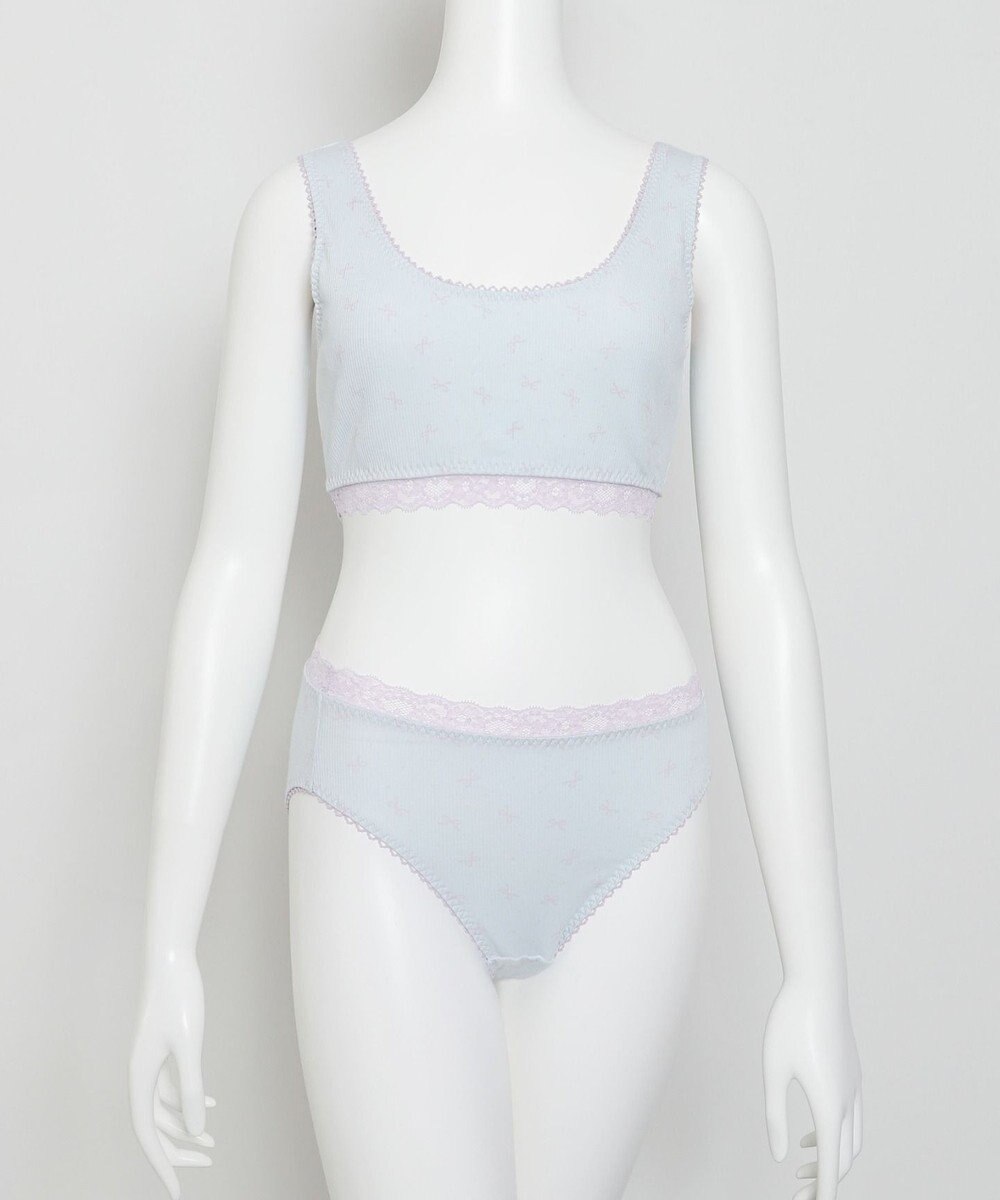 WEGO 【ハーフトップ＆ショーツセット】Liliane　Ciel　リボンドット 