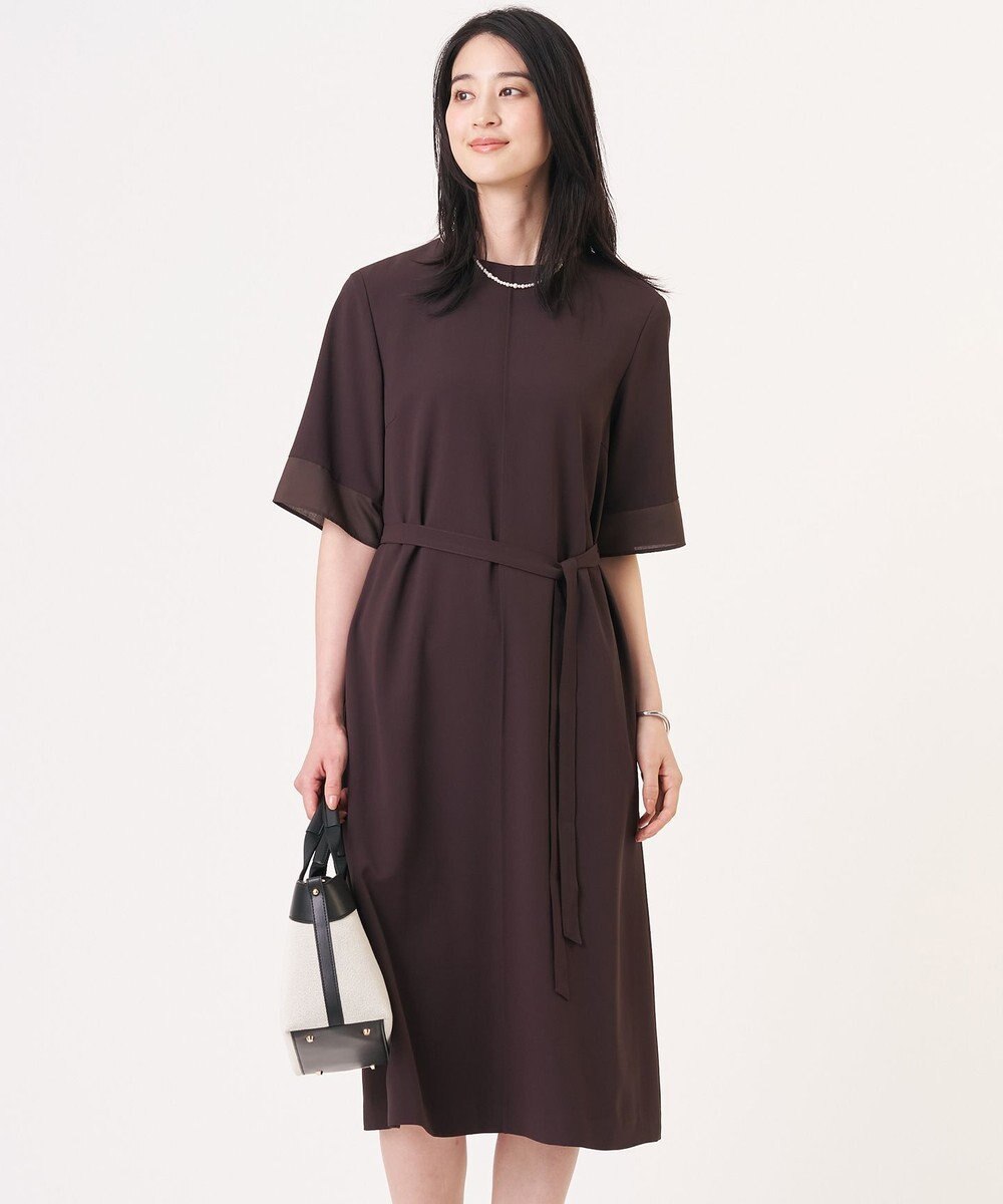 J.PRESS LADIES S 【セットアップ対応・人気素材】Light ジョーゼット ワンピース 
