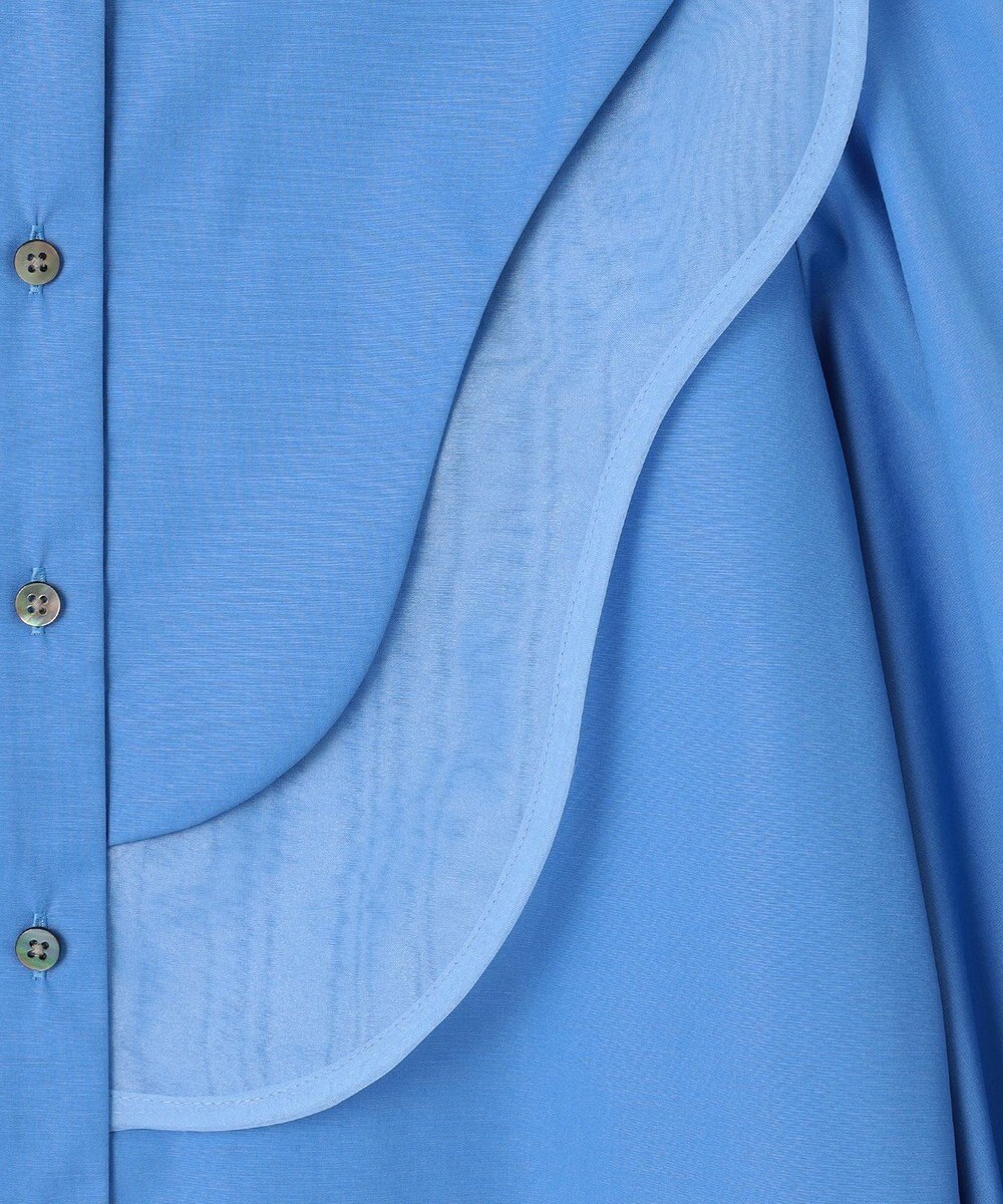 #Newans 【洗濯機可能】ウェイビービブデザインブラウス 