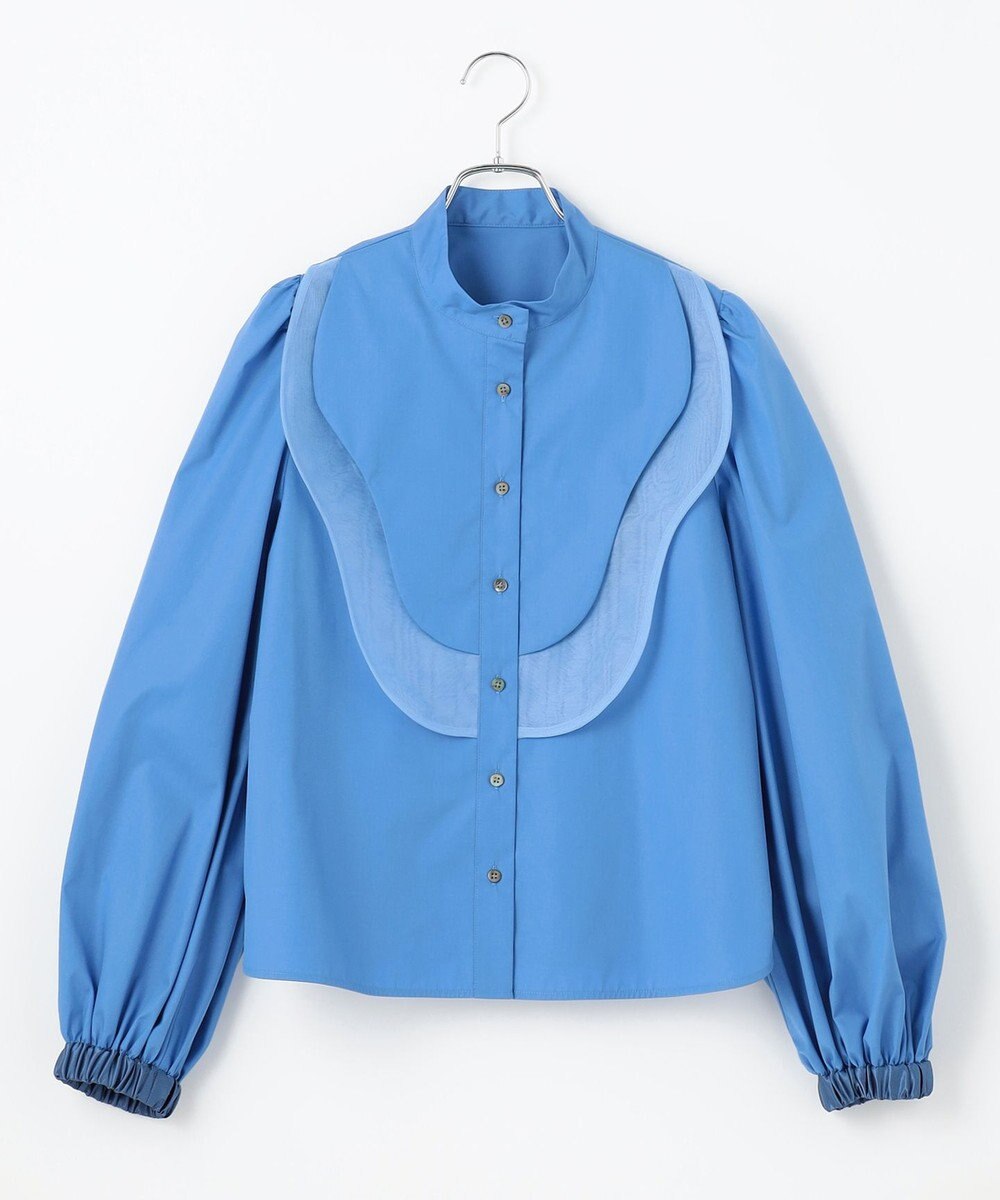 #Newans 【洗濯機可能】ウェイビービブデザインブラウス 