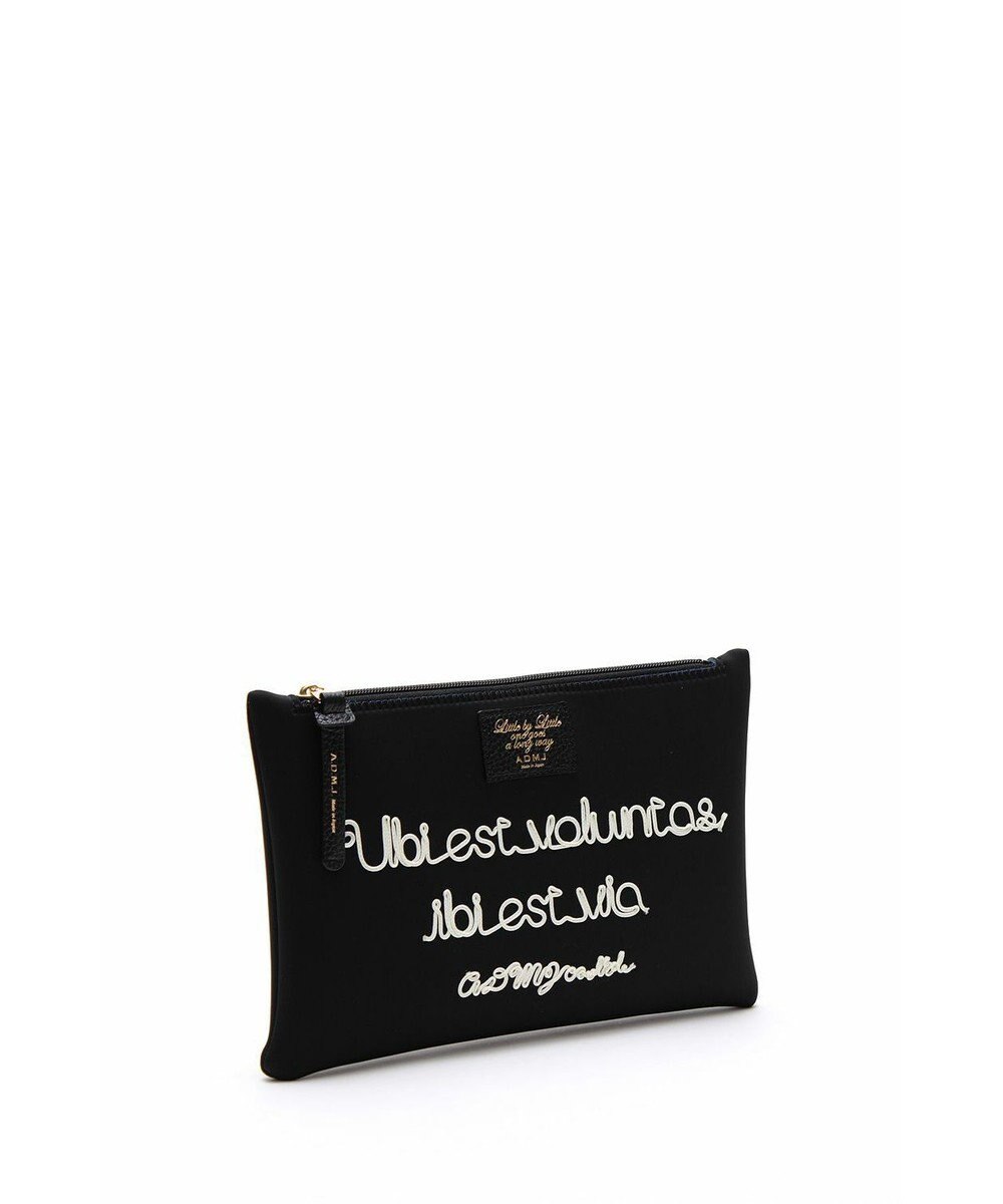 A.D.M.J. 【魔法の様に軽い】マジックライトコード刺しゅうフラットポーチ2セット(S・M) 