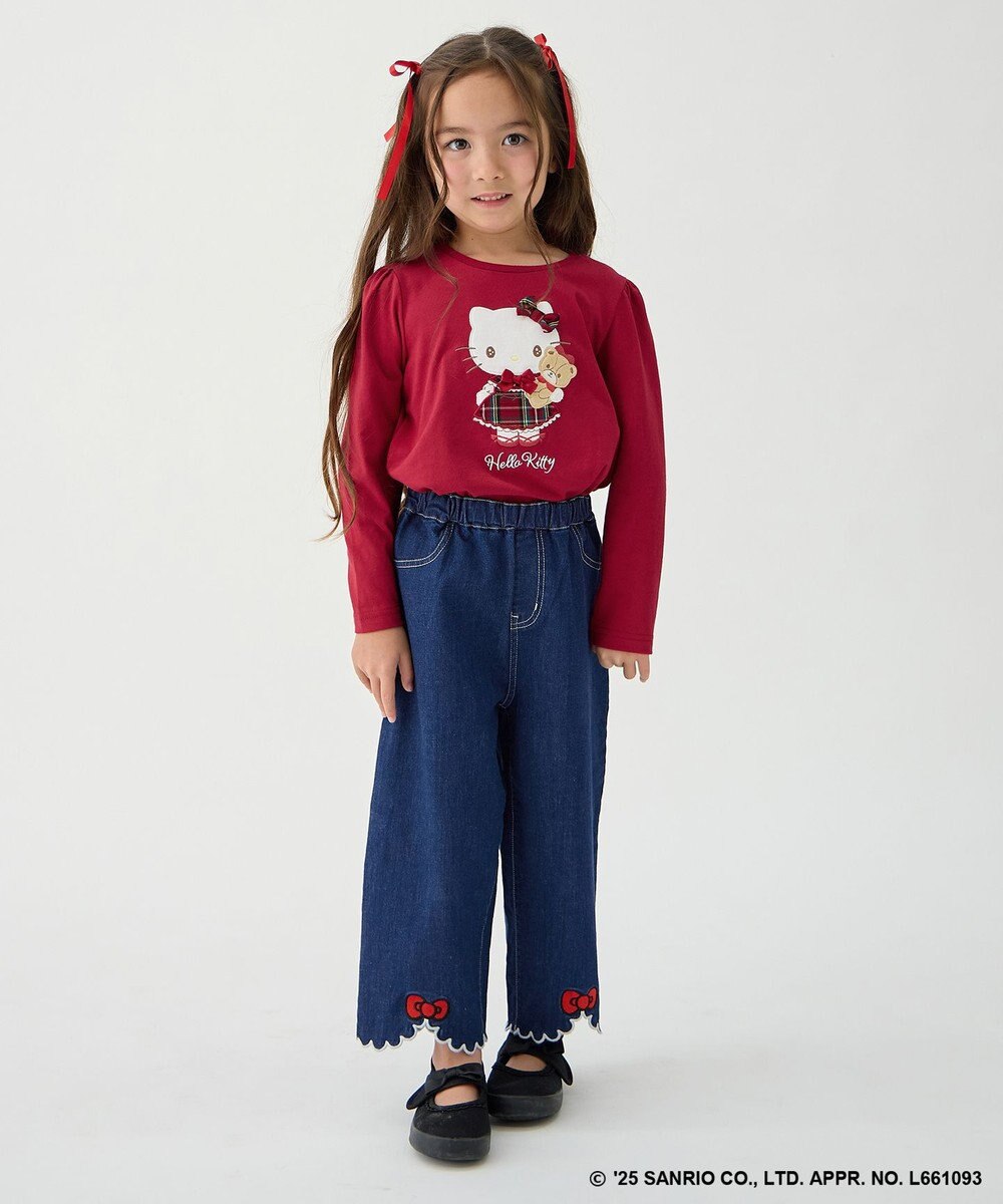ANY KIDS 【ハローキティ×ANY KIDS】デニムワイドパンツ 