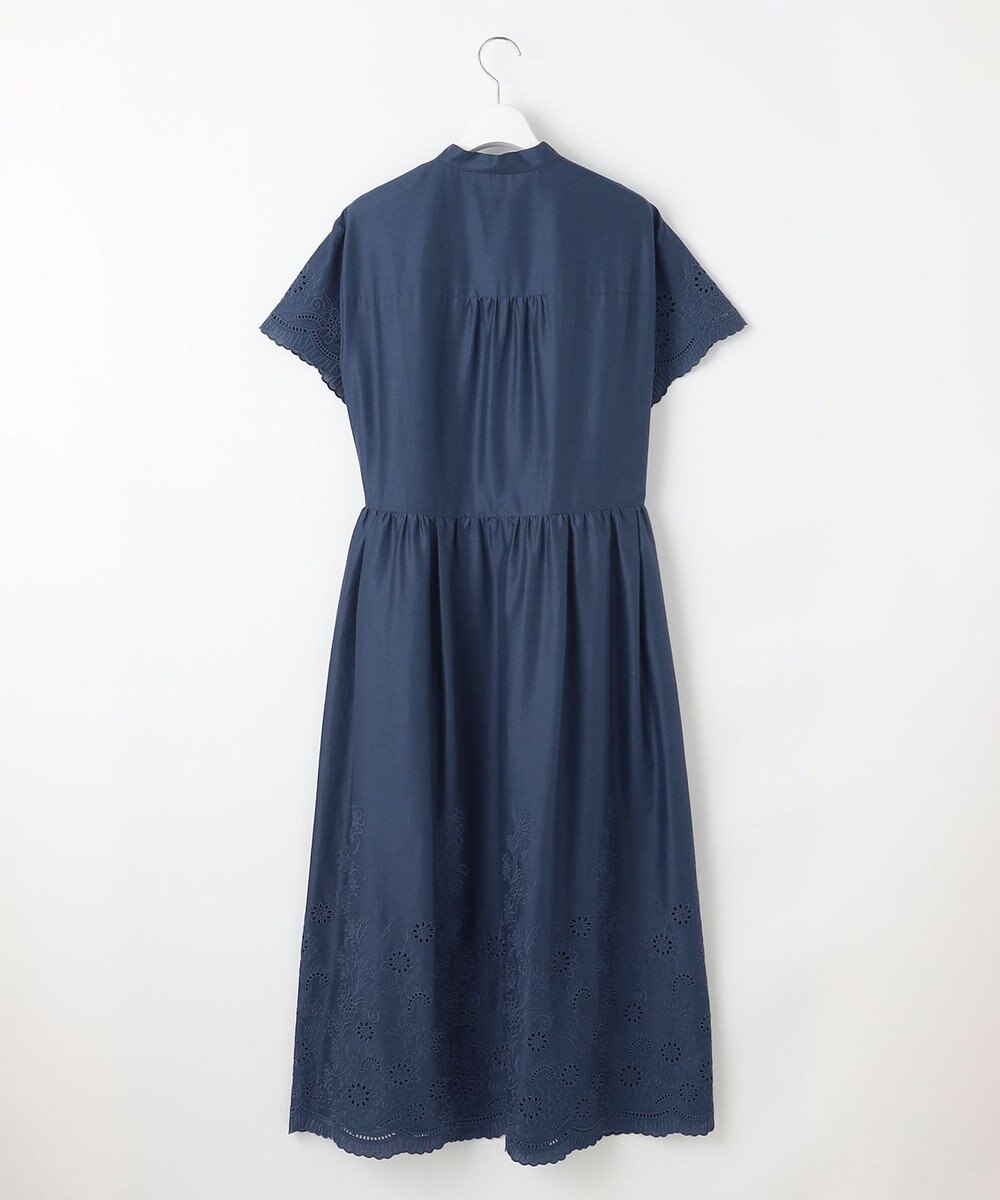 自由区 S 【カタログ掲載・接触冷感・洗える】エンブロイダリーローンシャツ ワンピース 