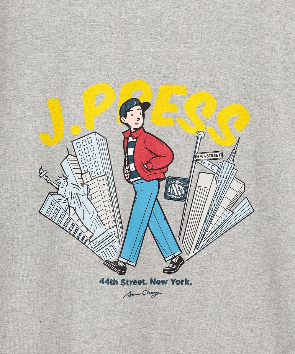 J.PRESS MEN 【AaronChang】【UNISEX】プリントロングスリーブ Tシャツ 