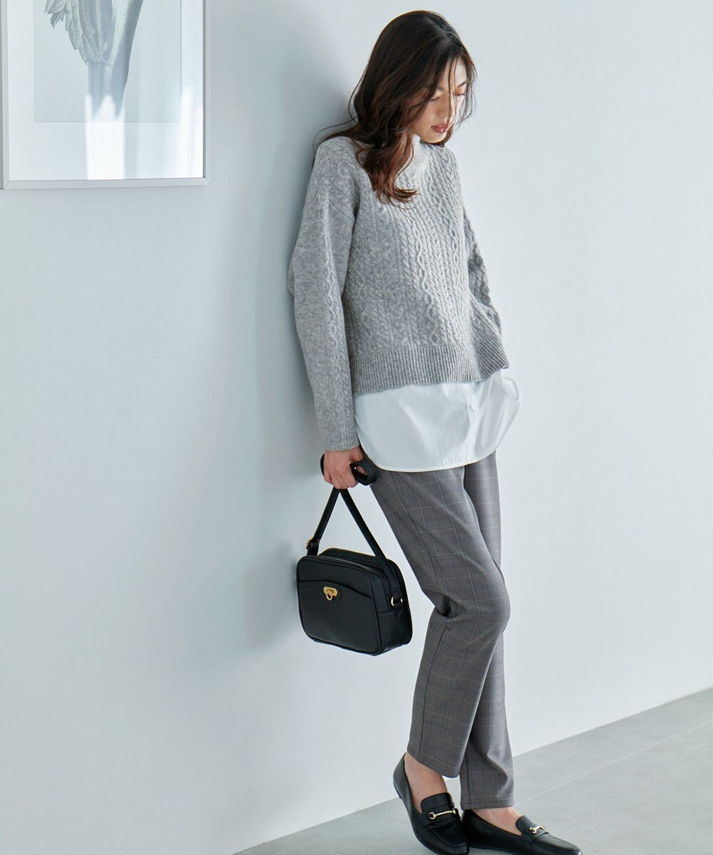 ANY 【ストレッチ/ガードル効果/裏起毛/ウエストゴム】大人の7daysウォームタッチパンツ 