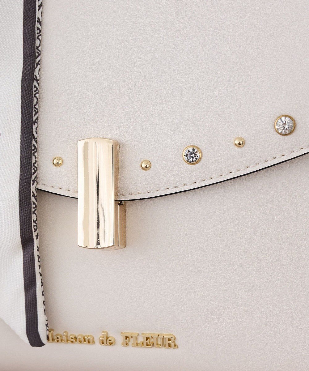 Maison de FLEUR スタッズフラップ２Ｗａｙバッグ 