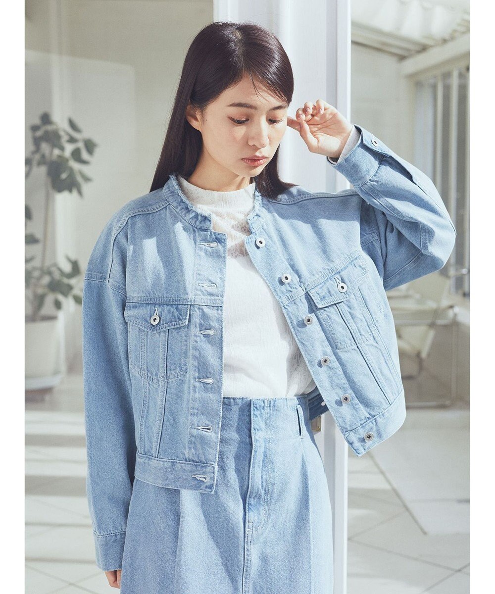 earth music&ecology スタンドカラーＧジャン 