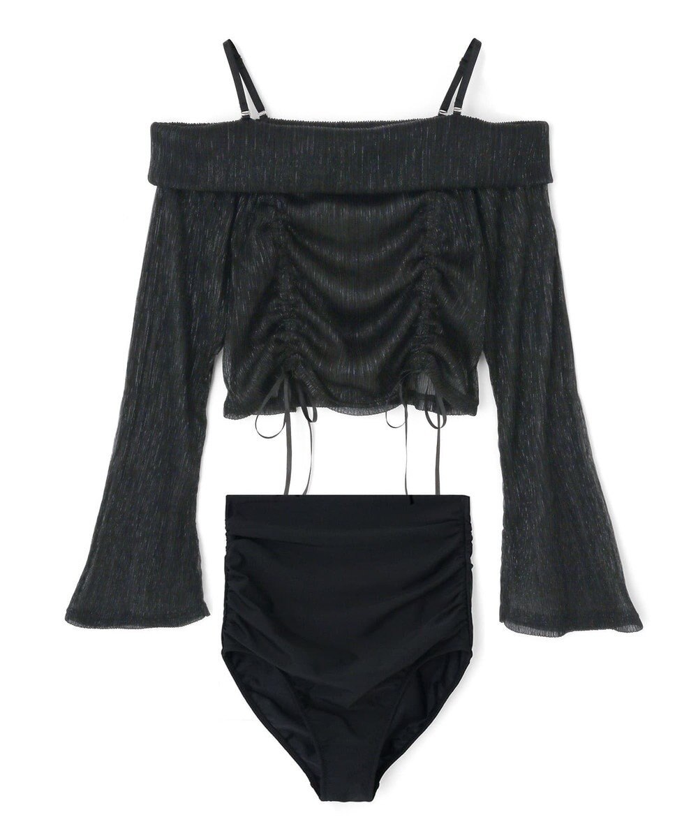 San-ai Resort（三愛水着楽園） オフショルダートップス付き3点セット水着　9M　【San-ai Resort（サンアイリゾート）】 