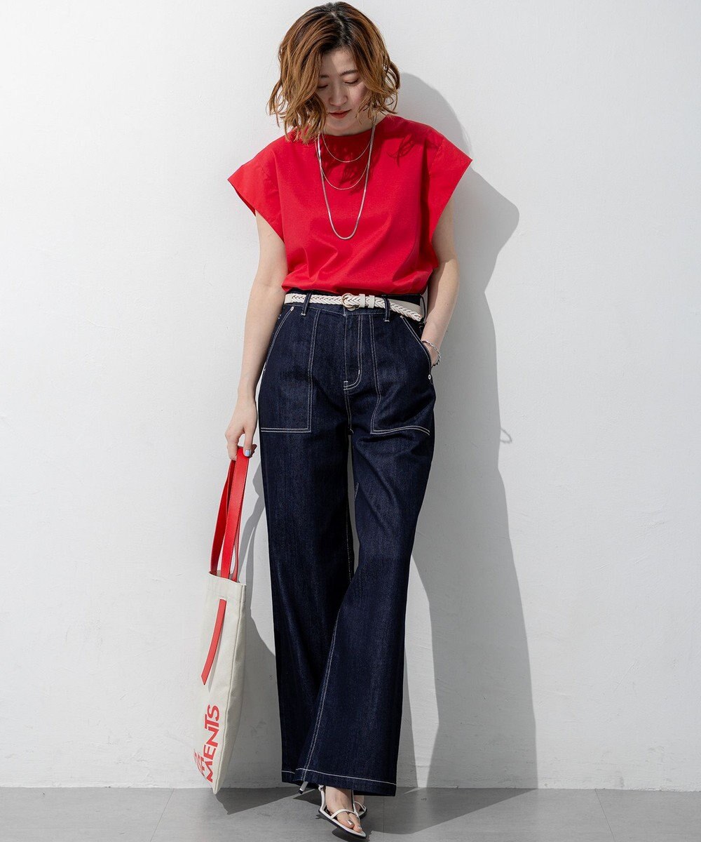 23区 L 【見上愛さん着用】23区 Summer DENIM ベイカーパンツ 