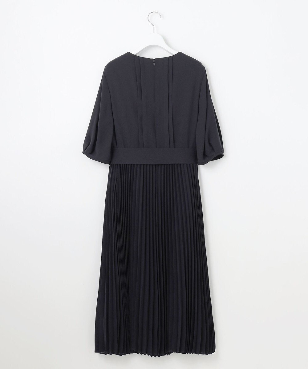 自由区 S 【洗える】シフォンプリーツ ワンピース 