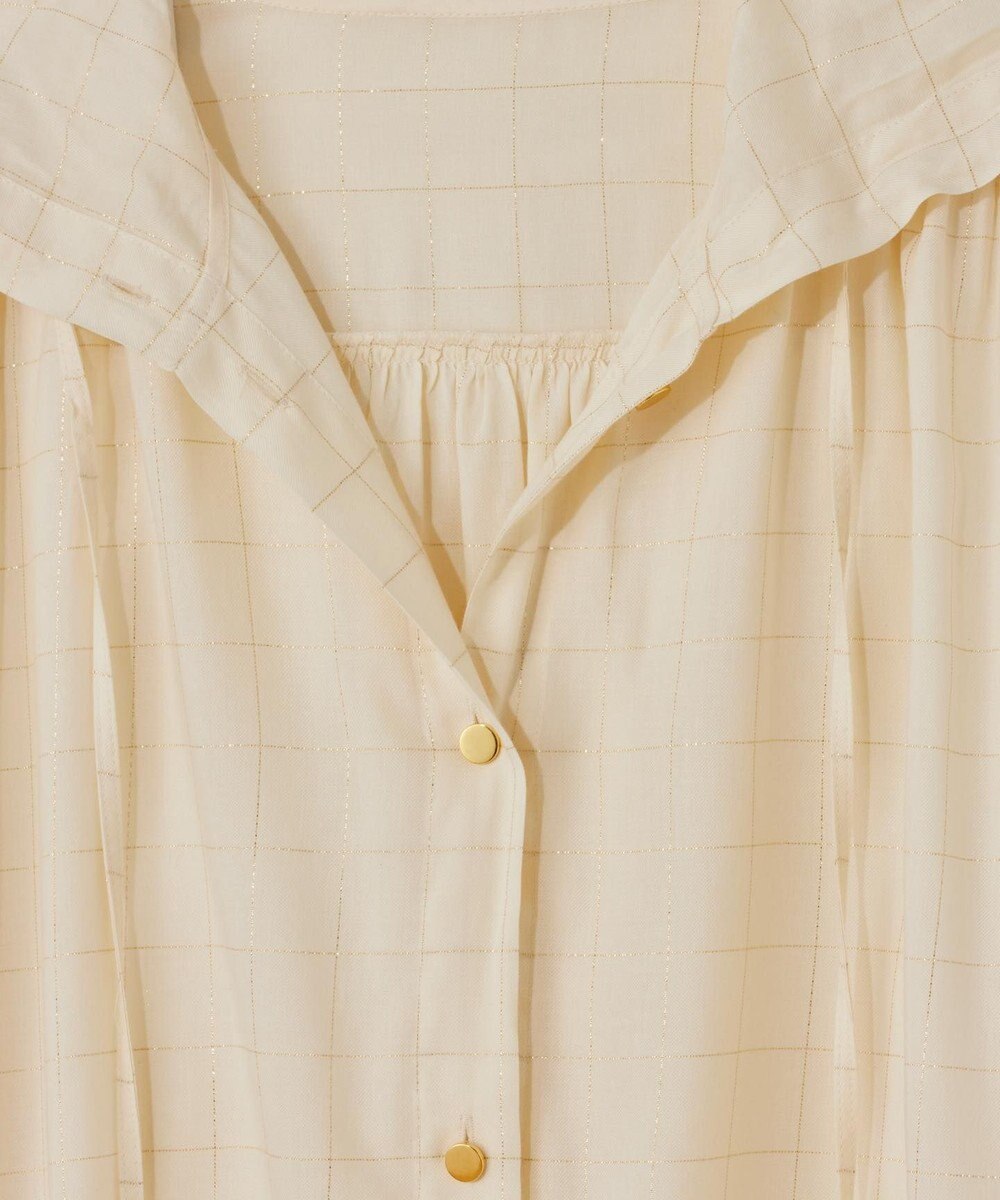 GRACE CONTINENTAL ラメチェックフーディー 