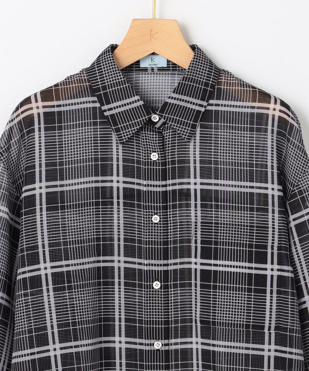 組曲 【先行予約】エアリーボイルシアー シャツ 