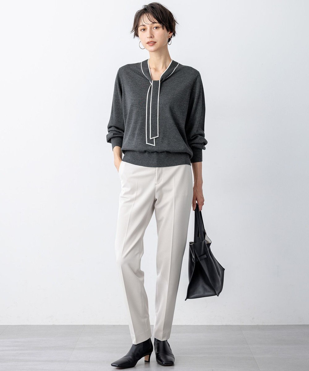 23区 L 【VERY掲載/撥水加工/洗える】TRストレッチギャバ テーパード パンツ 