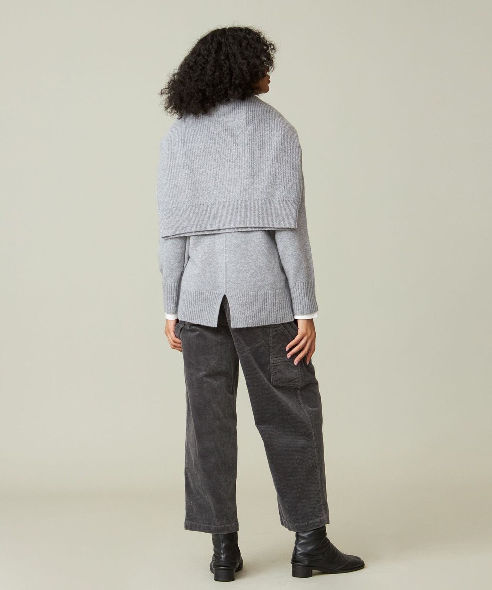 J.PRESS YORK STREET 【WOMEN】ウールカシミヤ ボトルネックショートニット 