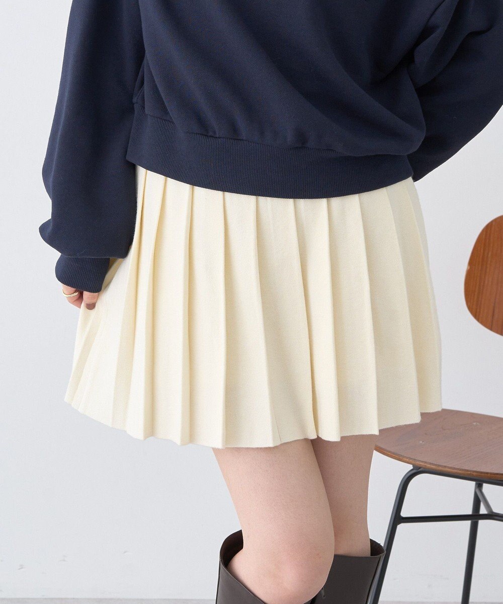 earth music&ecology ニットプリーツスカート 