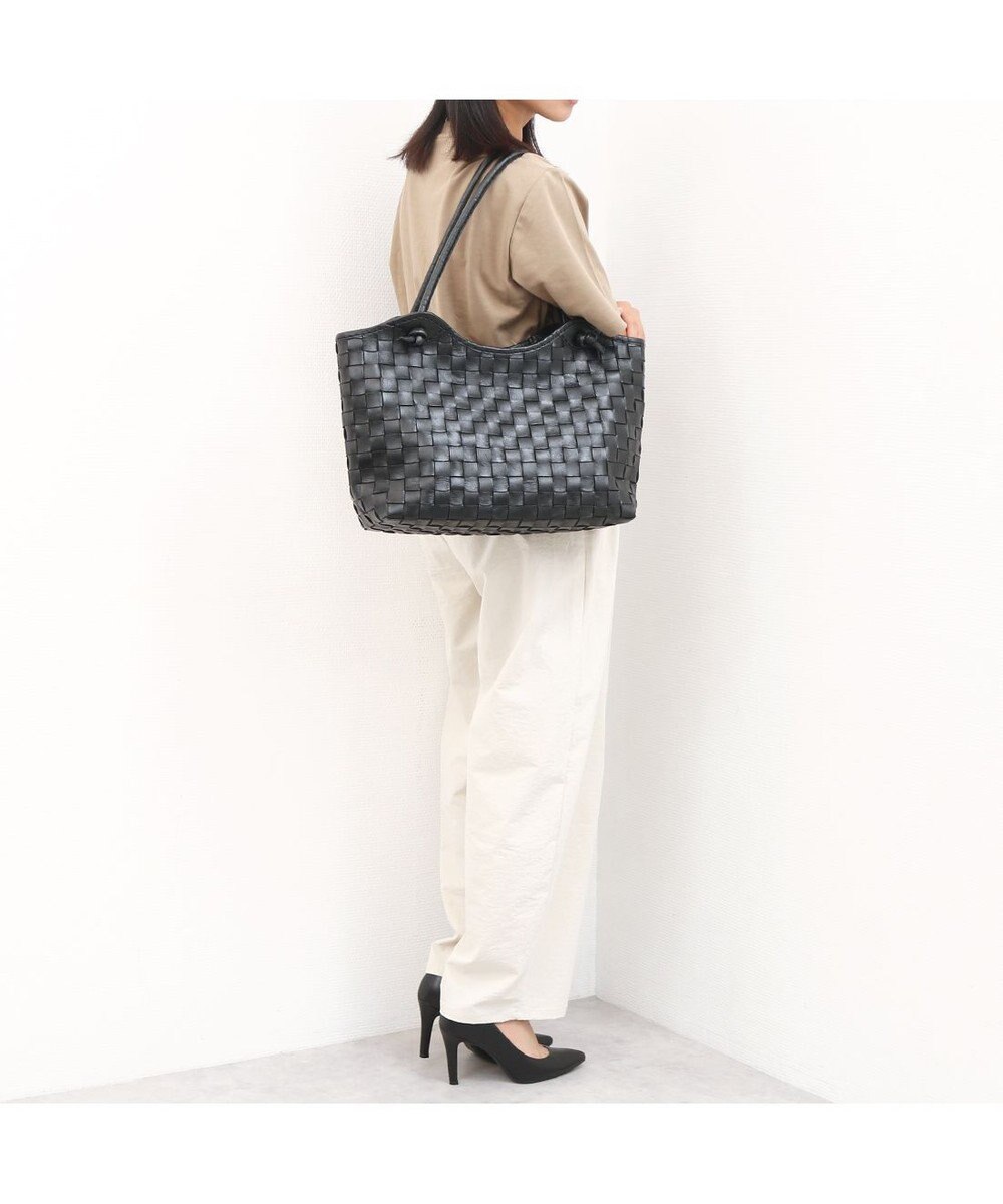 UNBILLION 【訳あり商品】 牛革レザーメッシュトートL 