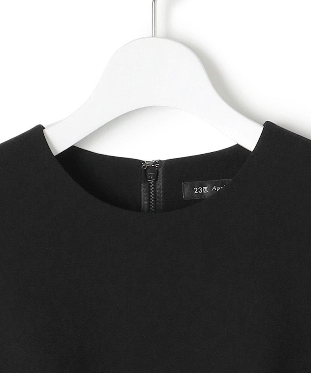 23区 L 【APPLAUDIR】クリアジョーゼット ドットチュールコンビ ドレス 