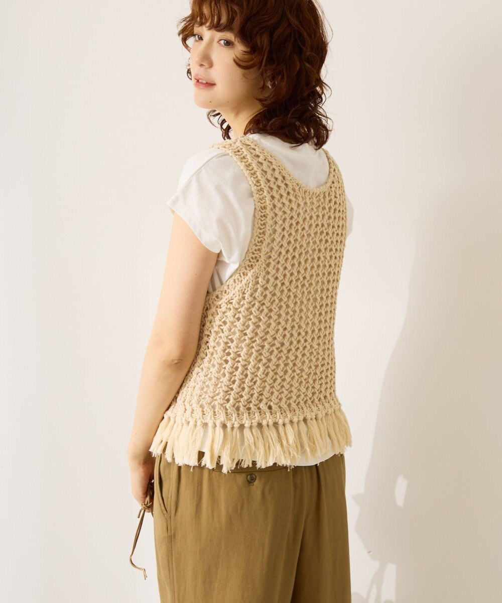 AMERICAN HOLIC 【前後2WAY】フリンジショートベスト 