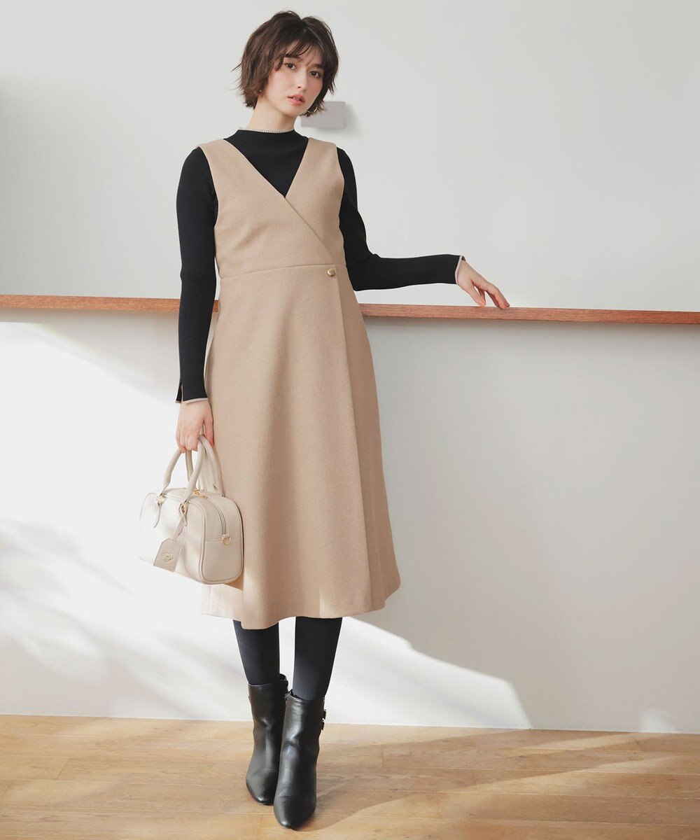 ANY SIS 【2SET】ジャンパースカート × ニット セット 