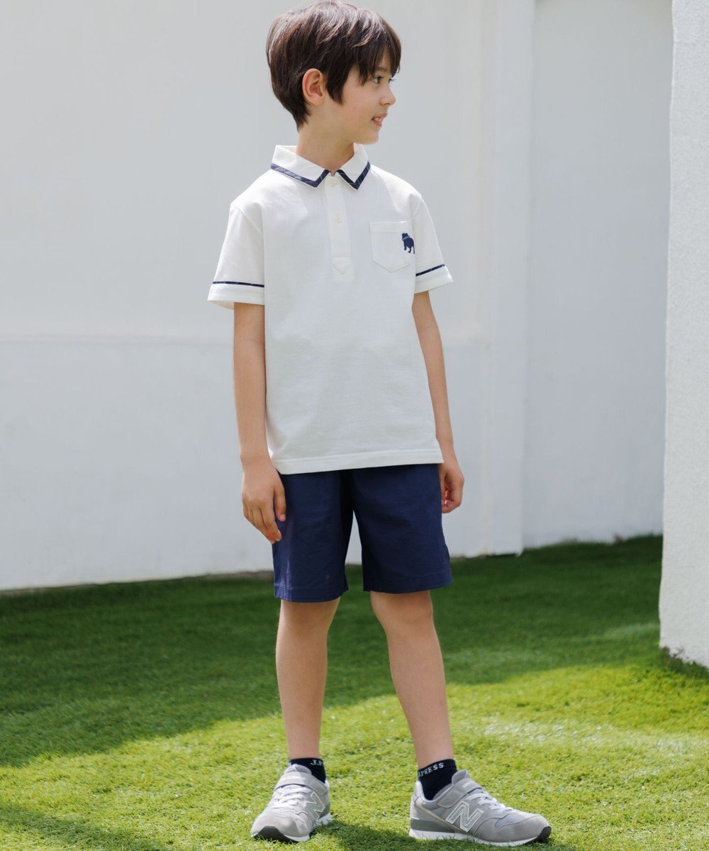 J.PRESS KIDS 【140-170cm】カノコ バックブル 半袖ポロシャツ 