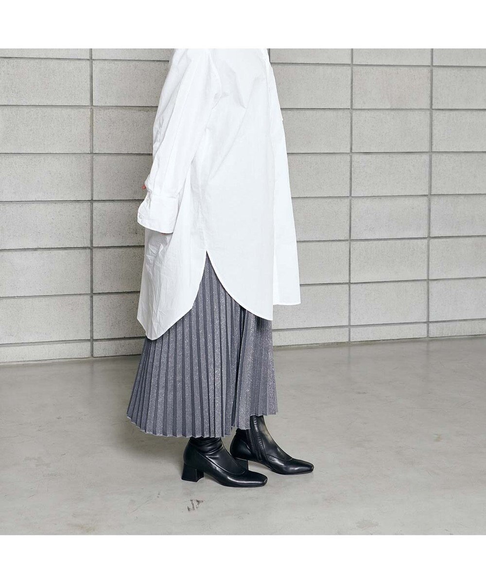 MODE ET JACOMO <MODE ET JACOMO>スクエアトゥストレッチショートブーツ 