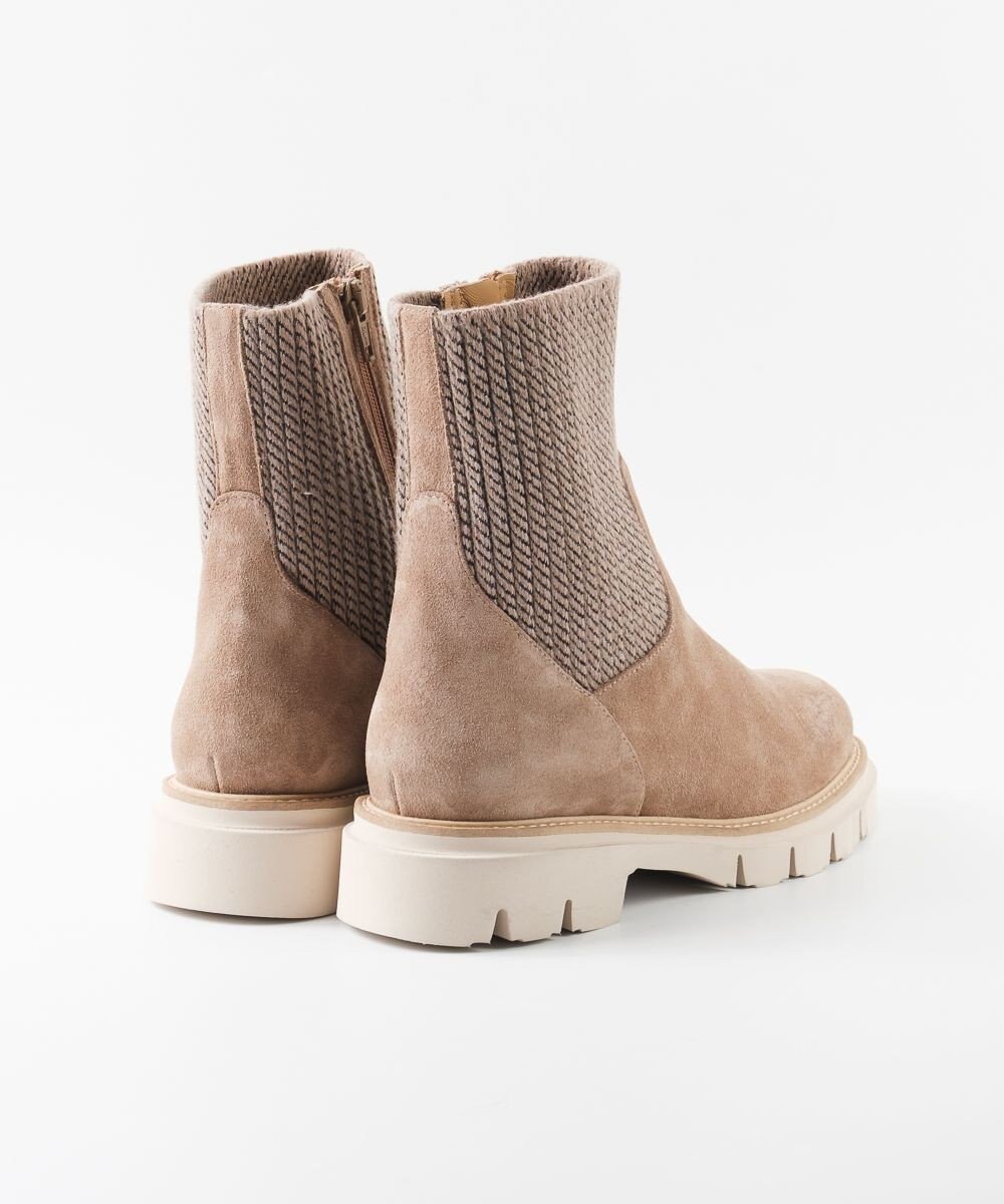 BONTRE 【イタリア製/本革】【LucaGrossi/ルカグロッシ】サイドニットショートブーツ/K148T-VA 