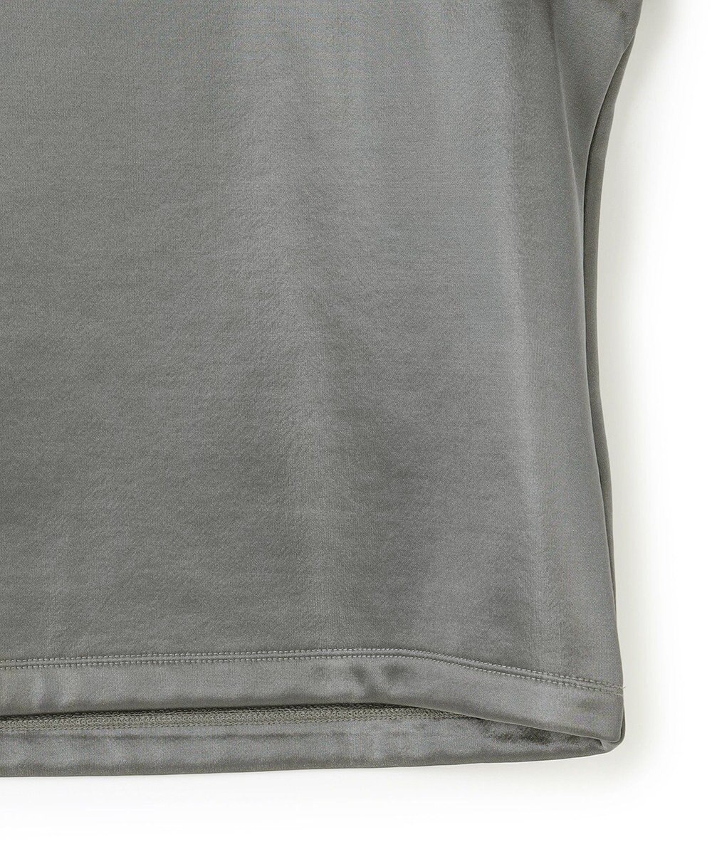 ICB L 【洗える】サテンボンディング クルーネックプルオーバー 