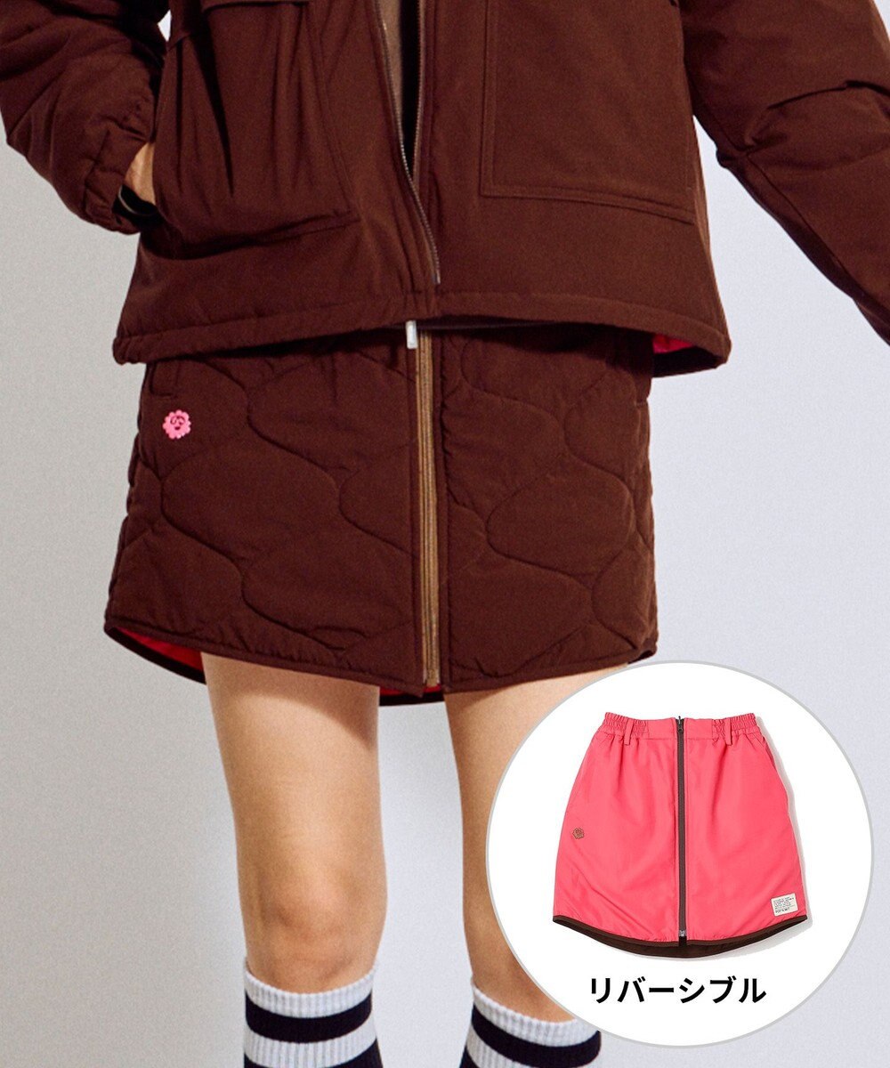 PW CIRCULUS 【WOMEN】キルティング中綿リバーシブルスカート  ゴルフウェア レディース 