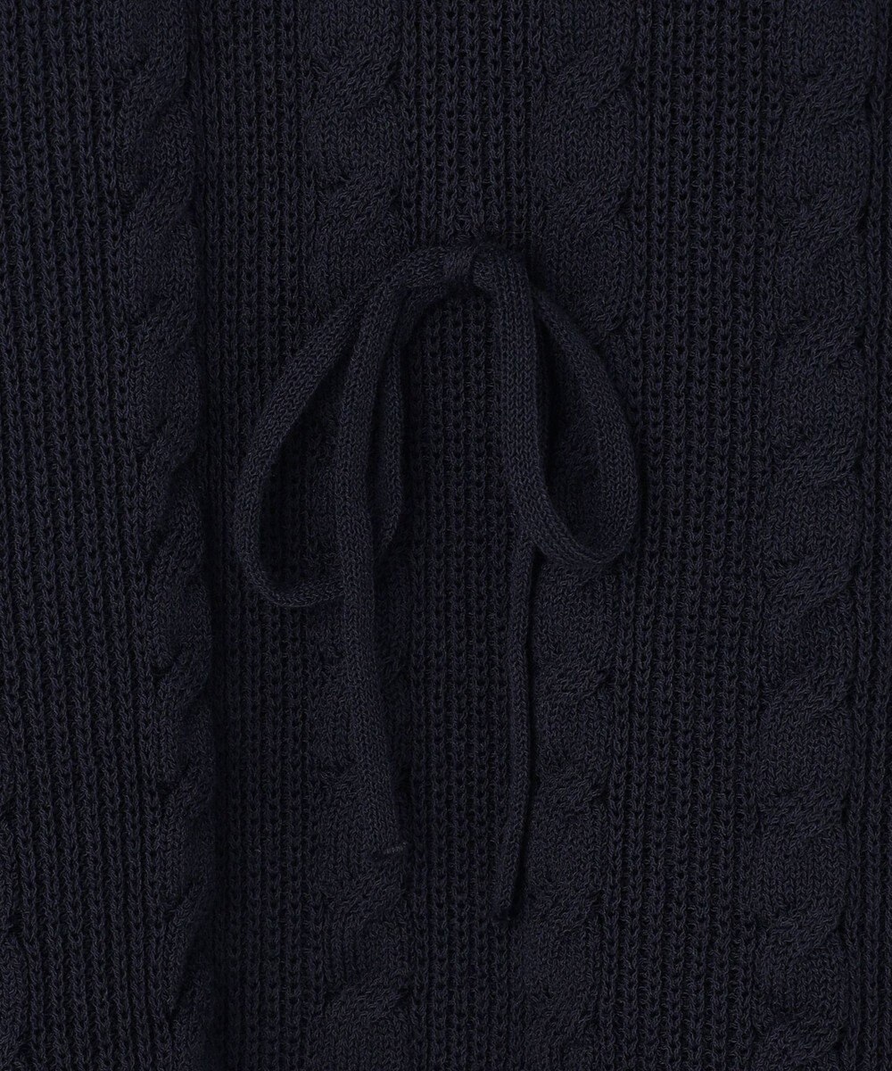 組曲 L 【先行予約・WEB限定】バックリボンケーブル ニット 