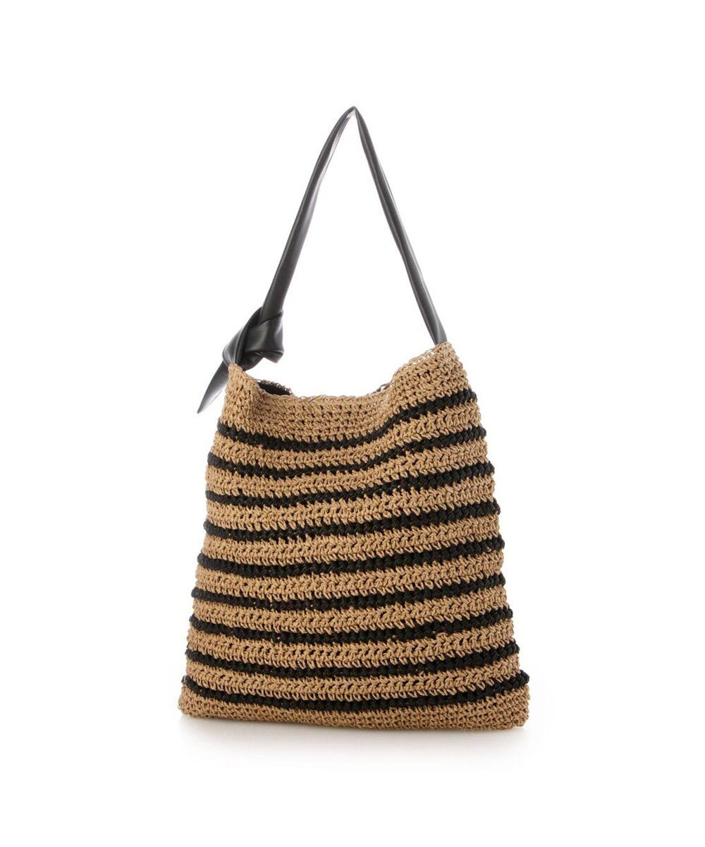 UNBILLION カシュカシュ cachecache / 柄ボーダークロッシェトート 