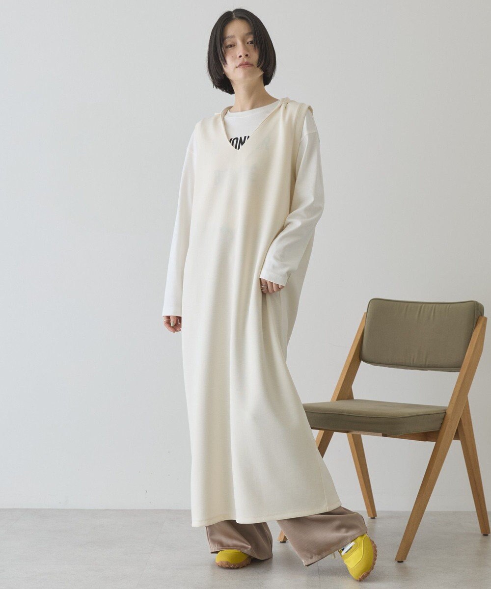 AMERICAN HOLIC スキッパーポンチパーカーワンピース 