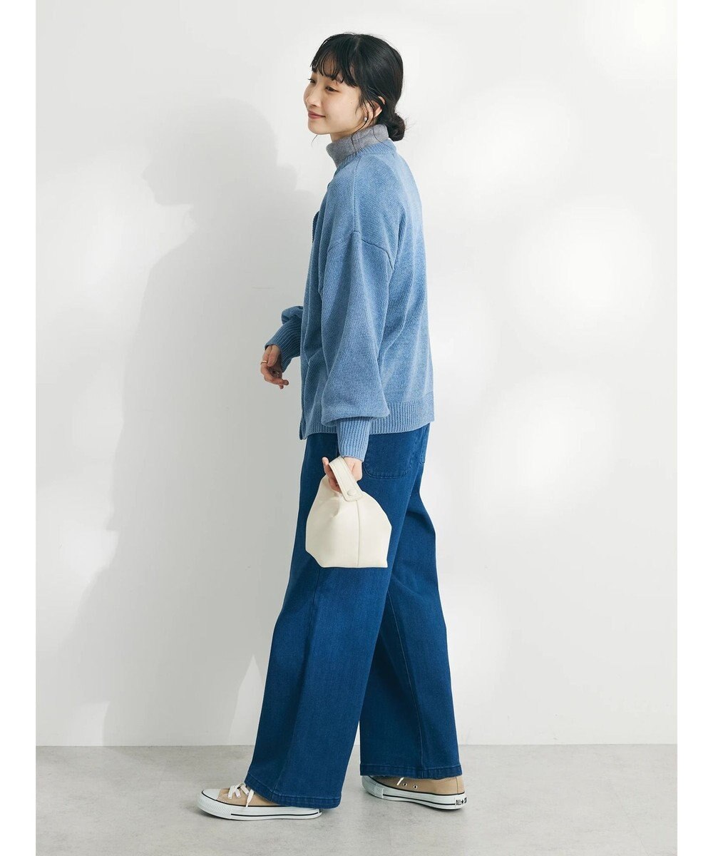 CRAFT STANDARD BOUTIQUE 洗えるコードモールクルーネックカーデイガン 