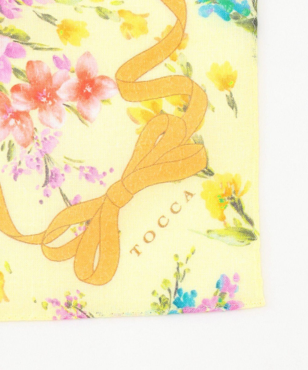 TOCCA YELLOW BOUQUET HANDKERCHIEF ハンカチ 