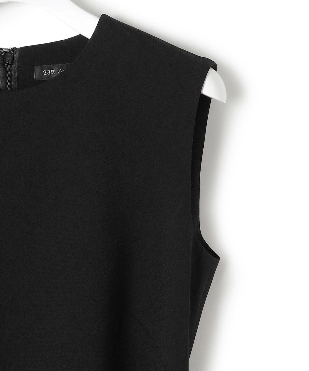 23区 L 【APPLAUDIR】クリアジョーゼット ドットチュールコンビ ドレス 